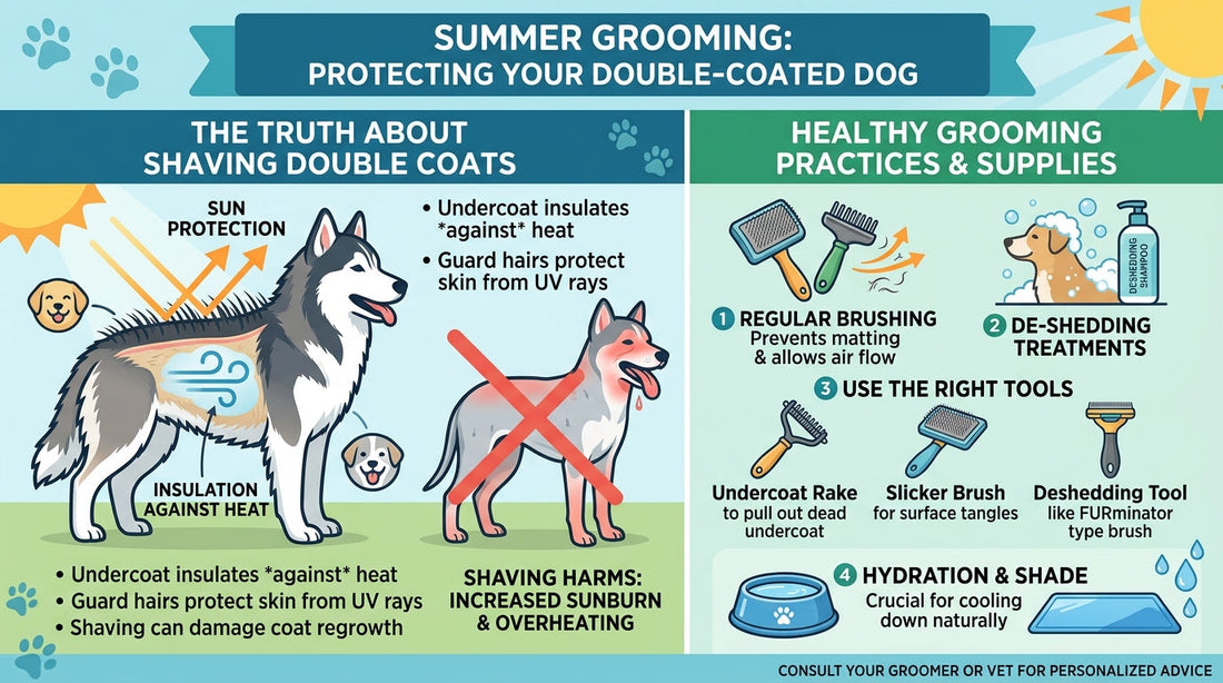 Summer Grooming: Why Shaving Double Coats Can Be Harmful