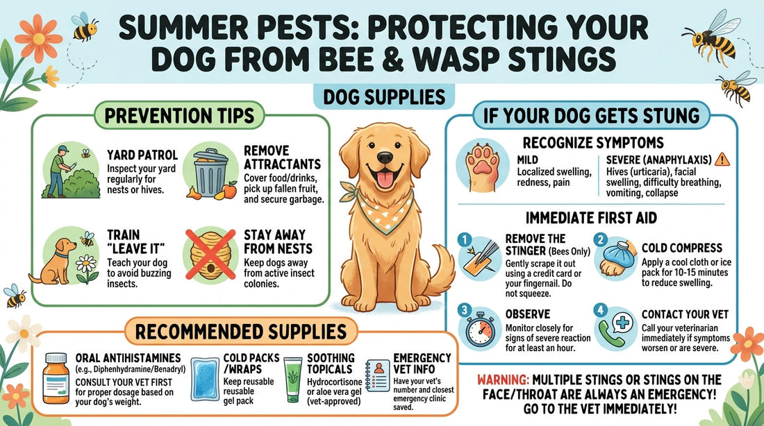 Summer Pests: Protecting Your Dog from Bee and Wasp Stings