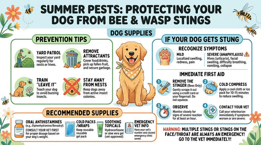 Summer Pests: Protecting Your Dog from Bee and Wasp Stings