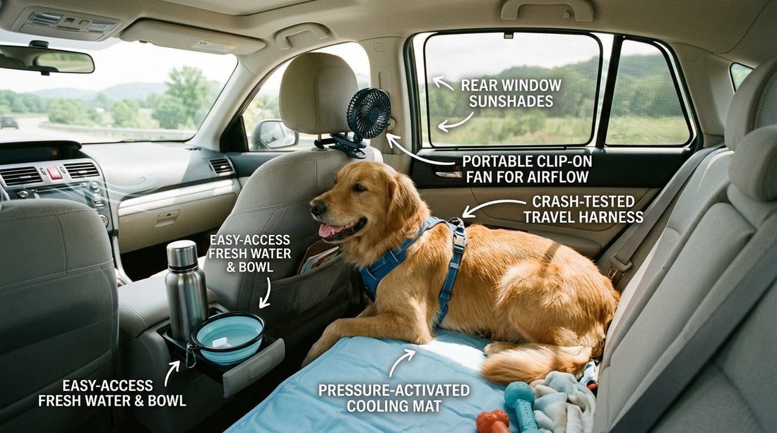 Car Travel Comfort: Keeping Your Dog Cool on Summer Road Trips