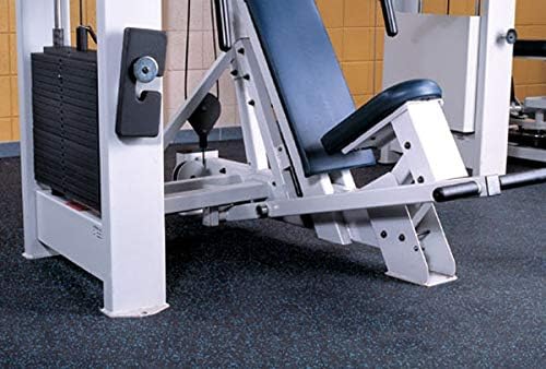 American Floor Mats 1/4in (7mm) Thick 10% Grey 4' x 20' Heavy Duty Rubber Rolls, Protective Exercise Mats, Home Gym Rubber Flooring