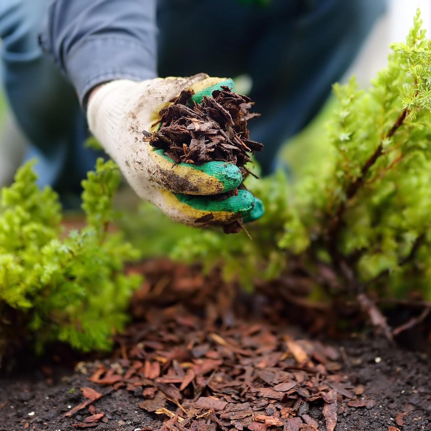 Premium Brown Wood Mulch for Landscaping, Gardens, Lawns, Potting Media, and Potted Plants (0.5 CF - 14 L - 15 QTS)